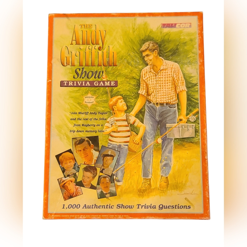 Vintage The Andy Griffith Show Trivia Board Game TALICOR 1998 complete